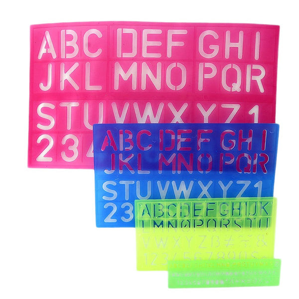 Westcott Letter Stenciling Guides 4 sizes Multi Online in Pakistan