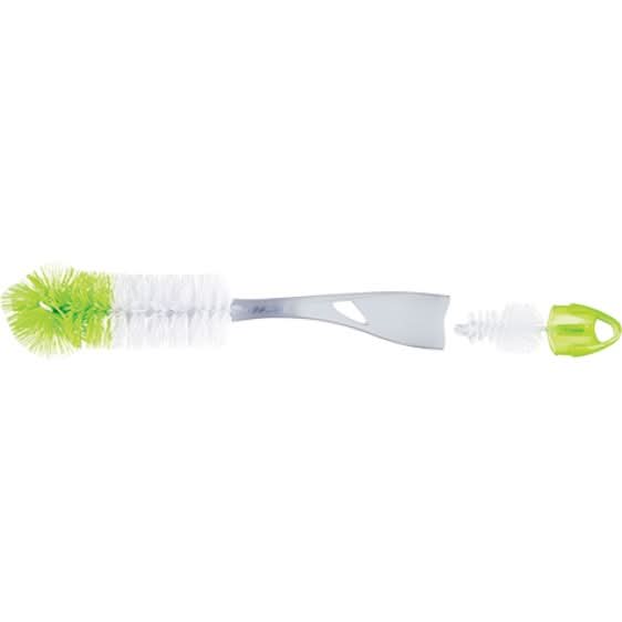 Tigex 2-in-1 double fibre bottle brush - Grey - test-store-for-chase-value
