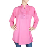 Women's Lace Georgette Top - Pink - test-store-for-chase-value