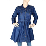 Women's Denim Top - Blue - test-store-for-chase-value
