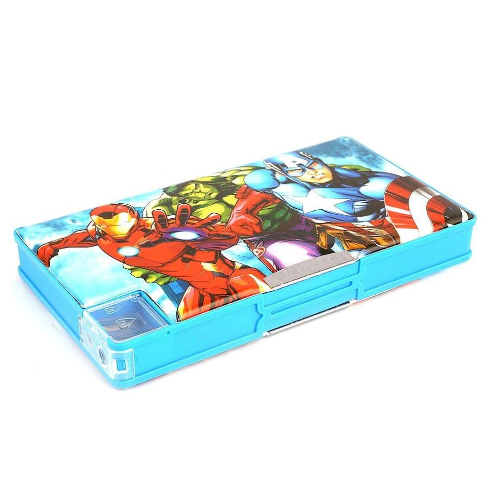 Avengers Double Sided Pencil Box - Blue - test-store-for-chase-value