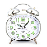 Twin Bell Alarm Table Clock - Silver - test-store-for-chase-value