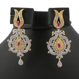 American Diamond Women's Kanthi Set - Gold & Silver - test-store-for-chase-value