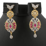 American Diamond Women's Kanthi Set - Gold & Silver - test-store-for-chase-value