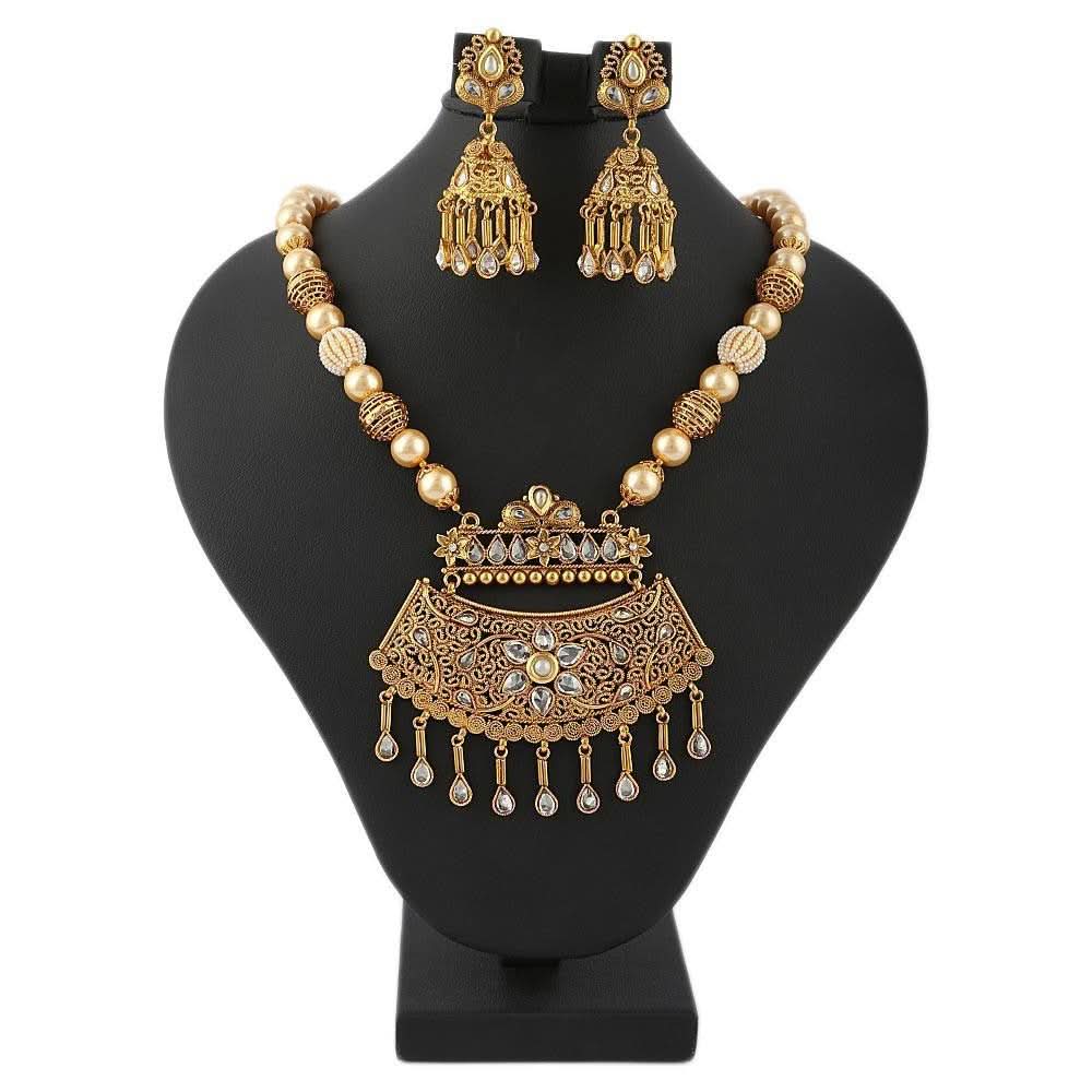Bridal Mala Set - Golden - test-store-for-chase-value