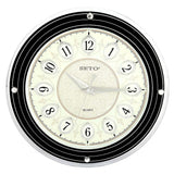 Analog Wall Clock 1008D - Black & Fawn - test-store-for-chase-value
