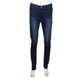 Women's Slim Fit Denim Pant - Dark Blue - test-store-for-chase-value