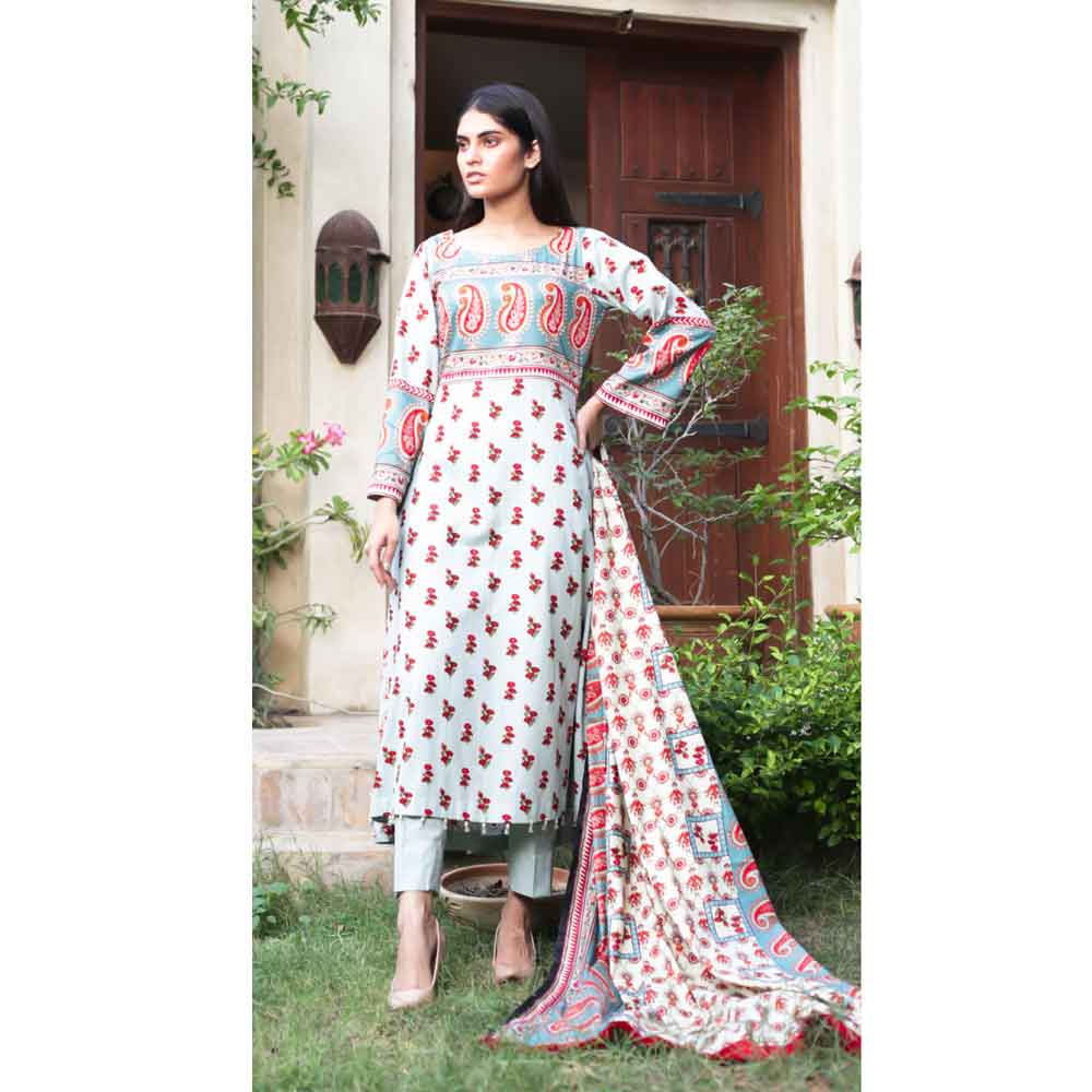 Cotrina Printed Cotton 3 Piece Un-Stitched Suit - 18, Women, 3Pcs Shalwar Suit, Regalia Textiles, Chase Value