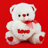 Stuffed Love Teddy Bear Gift - White & Red - test-store-for-chase-value