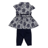 Newborn Girls Fany Frock - Navy Blue - Navy/Blue - test-store-for-chase-value