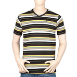 Men's V-Neck Half Sleeve T-Shirt - Multi - test-store-for-chase-value