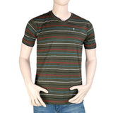 Men's V-Neck Half Sleeve T-Shirt - Multi - test-store-for-chase-value