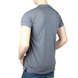 Men's Round Neck Half Sleeve T-Shirt - Grey - test-store-for-chase-value