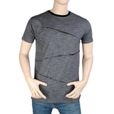 Men's Round Neck Half Sleeve T-Shirt - Grey - test-store-for-chase-value