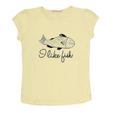 Girls Half Sleeve Printed T-Shirt - Yellow - test-store-for-chase-value