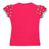 Girls Half Sleeve Printed T-Shirt - Pink - test-store-for-chase-value