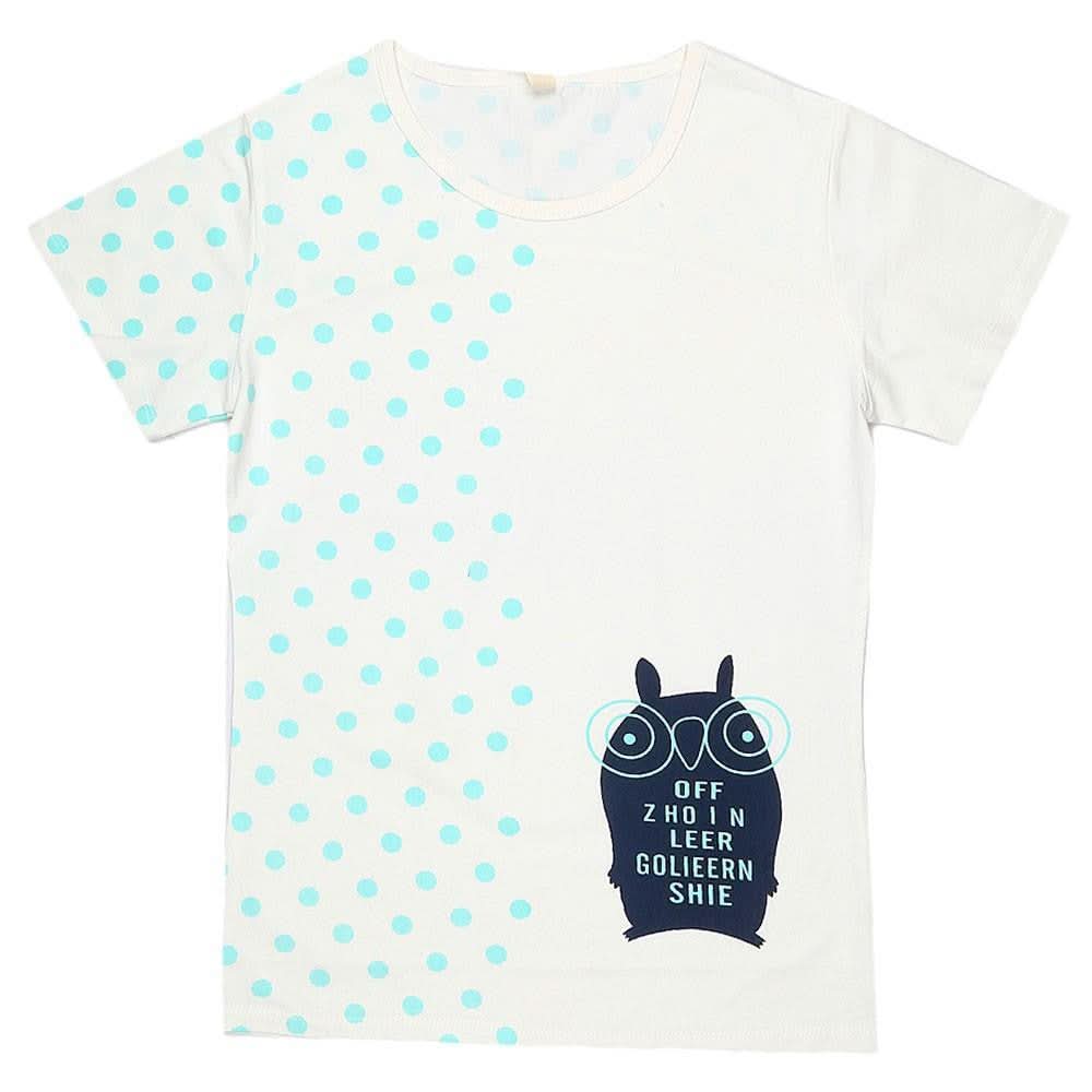 Girls Half Sleeve Printed T-Shirt - White - test-store-for-chase-value