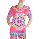 Women's 2 Piece Night Suit - Pink - test-store-for-chase-value