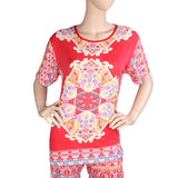 Women's 2 Piece Night Suit - Red - test-store-for-chase-value