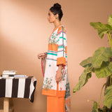 Sapphire Stylized Stripes B 2 Piece Lawn Suit - test-store-for-chase-value