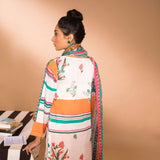 Sapphire Stylized Stripes B 2 Piece Lawn Suit - test-store-for-chase-value