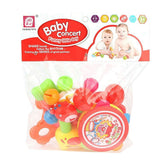 Baby Rattle Toy Set 8 Pcs - Multi - test-store-for-chase-value