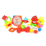 Baby Rattle Toy Set 8 Pcs - Multi - test-store-for-chase-value