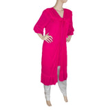 Women's Nighty 2 Pcs Set - Dark Pink - Dark Pink - test-store-for-chase-value