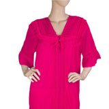 Women's Nighty 2 Pcs Set - Dark Pink - Dark Pink - test-store-for-chase-value