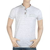 Men's Collar Half Sleeve T-Shirt - White - White - test-store-for-chase-value