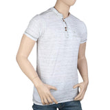 Men's Collar Half Sleeve T-Shirt - White - White - test-store-for-chase-value