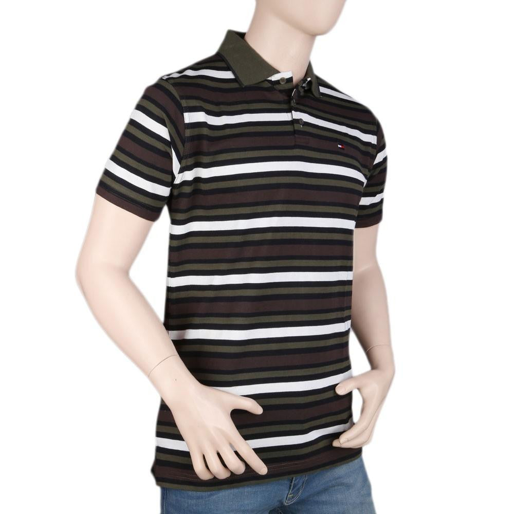 Men's Collar Half Sleeve T-Shirt - Multi - Multi - test-store-for-chase-value