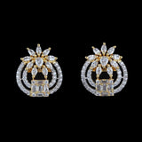 American Diamond Ear Tops - Golden - test-store-for-chase-value