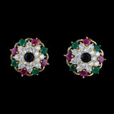 American Diamond Ear Tops - Multi - test-store-for-chase-value