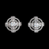 American Diamond Ear Tops - Silver - test-store-for-chase-value