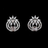 American Diamond Ear Tops - Silver - test-store-for-chase-value