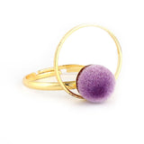 Women's Finger Ring - Purple - Purple - test-store-for-chase-value