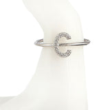 Women's Alphabet Finger Ring - Silver - Silver - test-store-for-chase-value