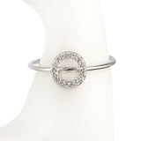 Women's Alphabet Finger Ring - Silver - Silver - test-store-for-chase-value