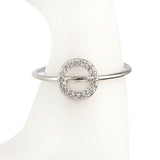 Women's Alphabet Finger Ring - Silver - Silver - test-store-for-chase-value
