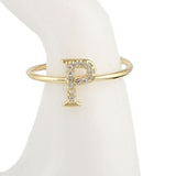 Women's Alphabet Finger Ring - Golden - Golden - test-store-for-chase-value