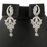 American Diamond Jewellery Set - Silver - test-store-for-chase-value