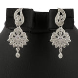 American Diamond Jewellery Set - Silver - test-store-for-chase-value