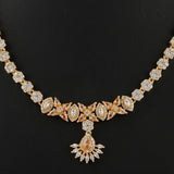 American Diamond Jewellery Set - Golden & Silver - test-store-for-chase-value