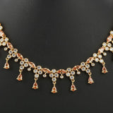 American Diamond Jewellery Set - Golden - test-store-for-chase-value