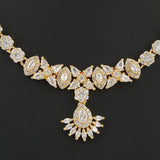 American Diamond Jewellery Set - Golden & Silver - test-store-for-chase-value