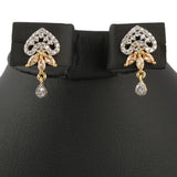 American Diamond Locket Set - Golden & Silver - test-store-for-chase-value