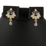 American Diamond Locket Set - Multi - test-store-for-chase-value