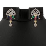 American Diamond Locket Set - Multi - test-store-for-chase-value