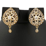 American Diamond Locket Set - Silver & Golden - test-store-for-chase-value